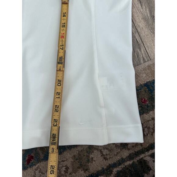 Nike Golf Dri-Fit Women's White Short Sleeves Button Up Polo Shirt Size Large - Picture 4 of 5